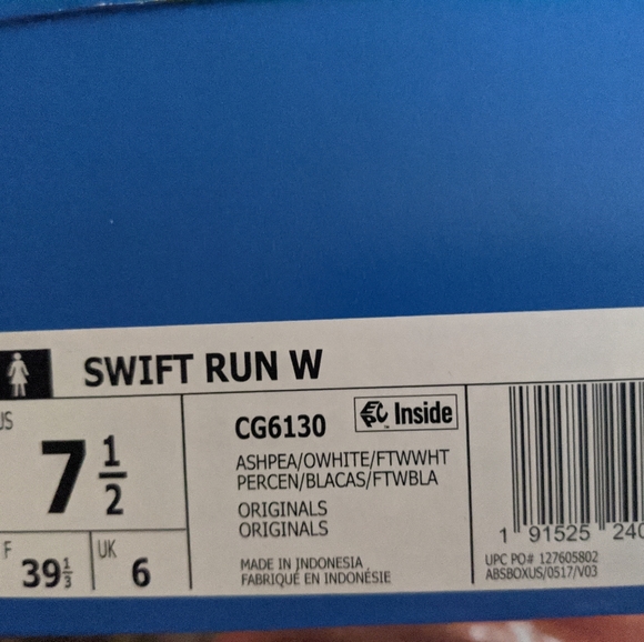 SWIFT RUN SHOESAsh Pearl / Off White / Clou - Picture 5 of 5